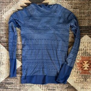 Lululemon Blue Patterned Sweater
